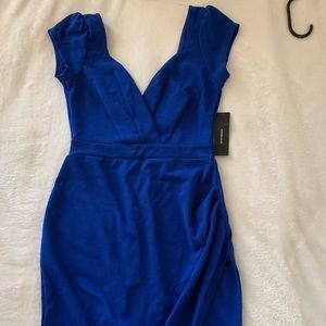 Blue mini dress